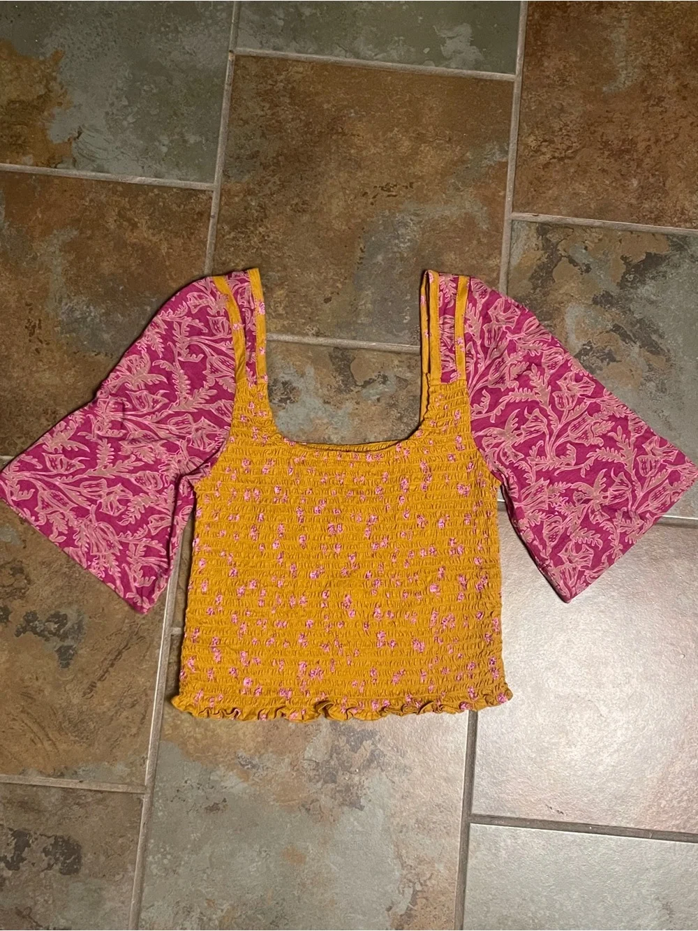 NWOT Free People Marigold Top